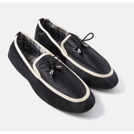 Capon men's black loafers 1