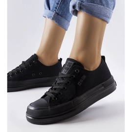 Black platform sneakers from Big Star LL274967 1