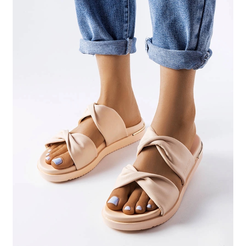 Beige Big Star slippers LL274A122 1 Beige Big Star slippers LL274A122 1