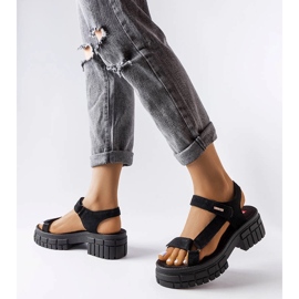 Black sandals on the post Big Star LL276035 1