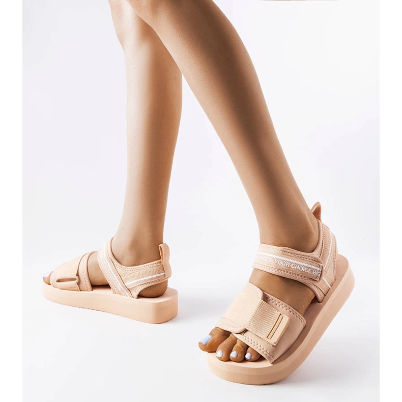 Big Star beige foam sandals LL274787 1