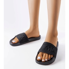 Big Star black slippers LL274A158 1