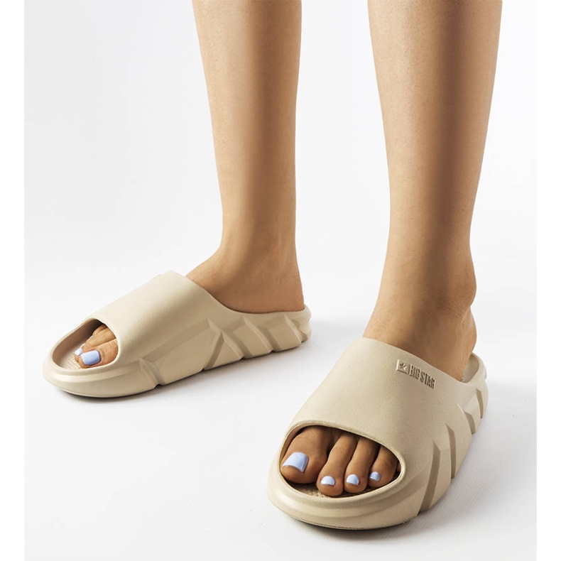 Beige Big Star slippers LL274593 1 Beige Big Star slippers LL274593 1