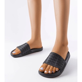 Big Star black slippers LL274A147 1