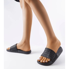 Big Star black slippers LL274A147 2
