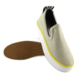Iridescent slip-on with W-3004 Gold heel strap golden 2