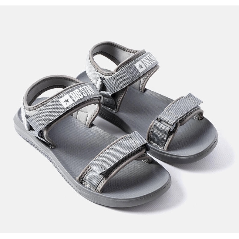 Gray sport sandals Big Star HH174843 grey 1 Gray sport sandals Big Star HH174843 grey 1