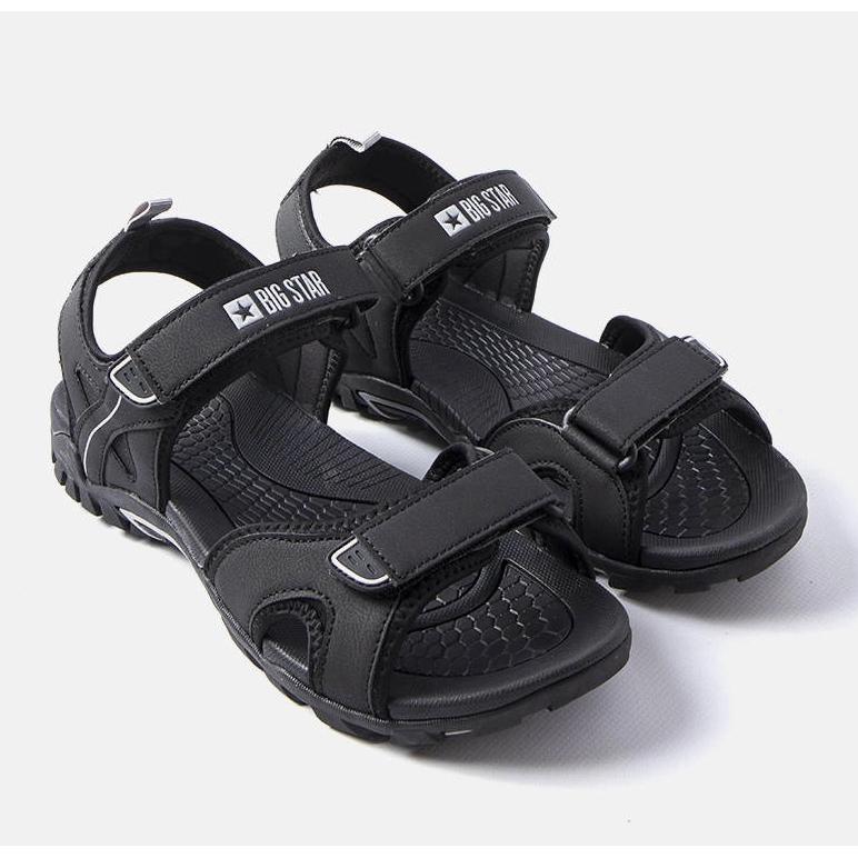 Black sports sandals Big Star HH174327 1 Black sports sandals Big Star HH174327 1