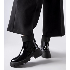 Breolungi black slip-on worker boots 1 Breolungi black slip-on worker boots 1