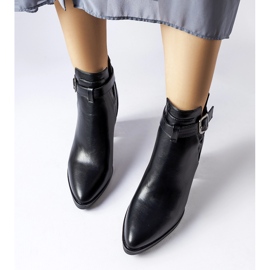 Black high-heeled ankle boots from Whitman 1
