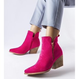 Pink cowboy boots decorated with a Trevisani zipper 1