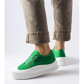 Green Rina platform sneakers 1