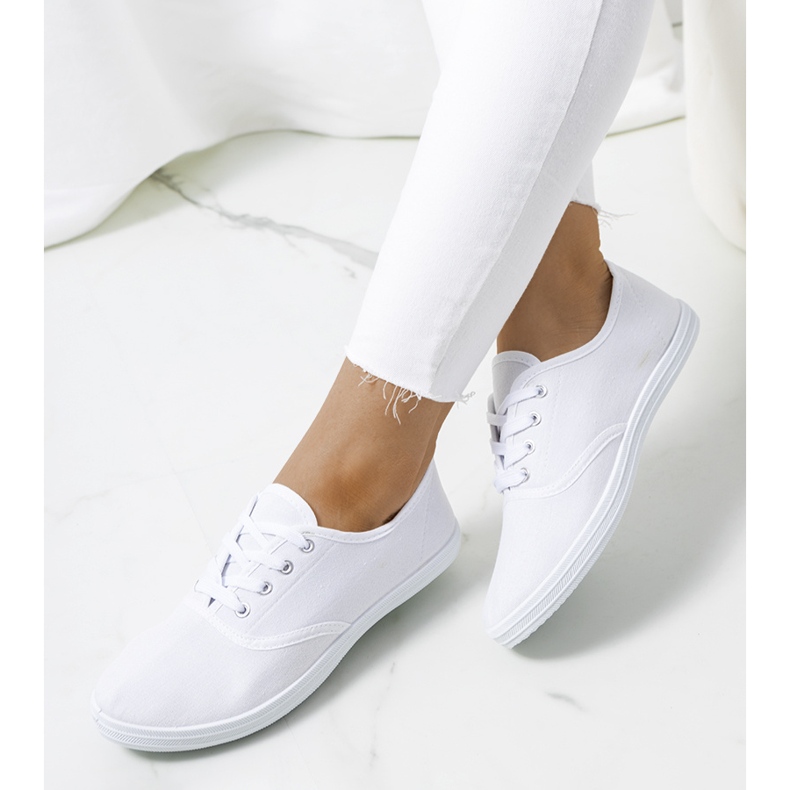 Snicki women's white sneakers 1