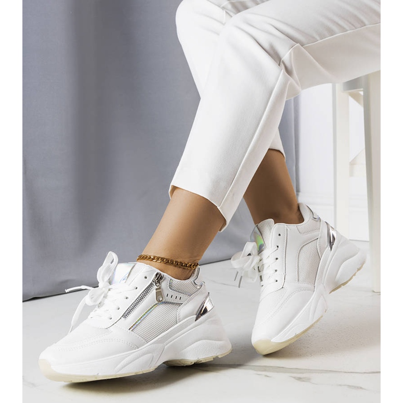 White wedge sneakers 2