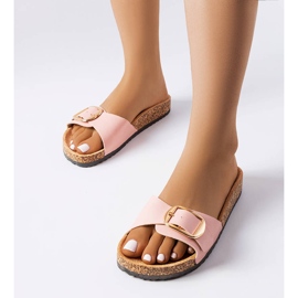 BM Pink slides with a buckle from Benoit 2