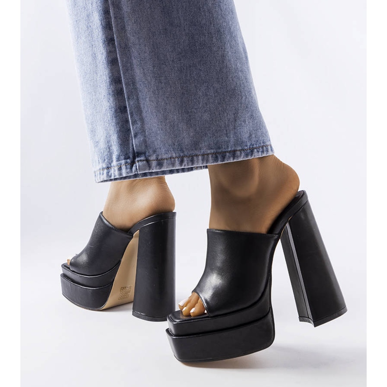 BM Black high heel sandals from Mercure 1