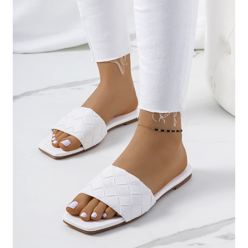 White flat heels from Mabel 1