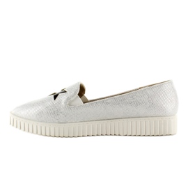 Sneakers with stars, high sole FE454 Bała white black grey 1 Sneakers with stars, high sole FE454 Bała white black grey 1