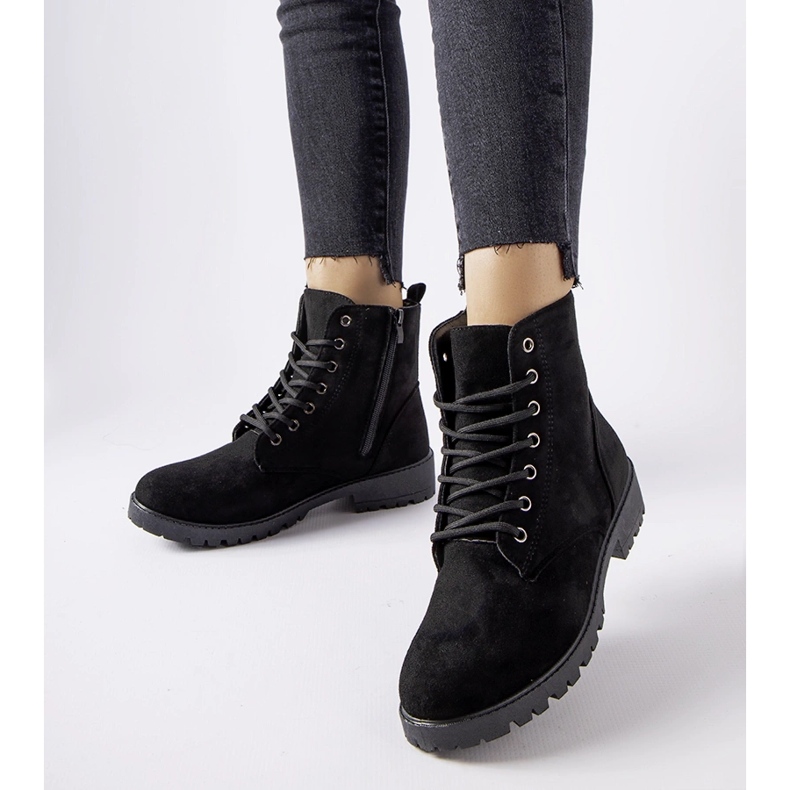 Inna Black insulated eco-suede Rosing boots 1 Inna Black insulated eco-suede Rosing boots 1