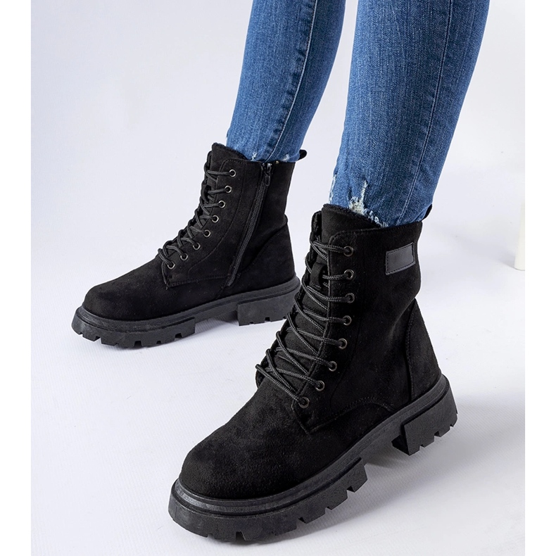 Inna Black insulated Mestervi eco-suede boots 2 Inna Black insulated Mestervi eco-suede boots 2