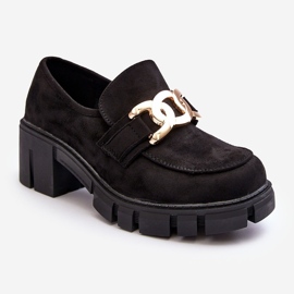 Vinceza Suede Women's Shoes With Decoration, Black Rullenes 1
