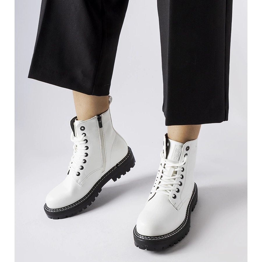 White boots black sole Big Star KK274539