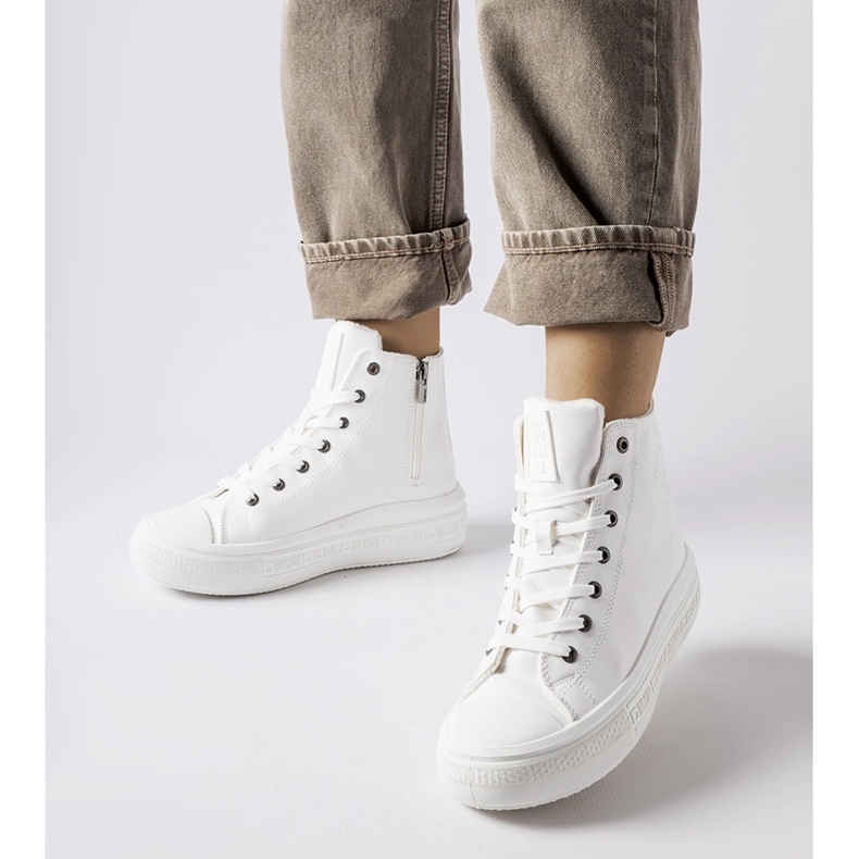 White insulated sneakers Big Star MM274021 1