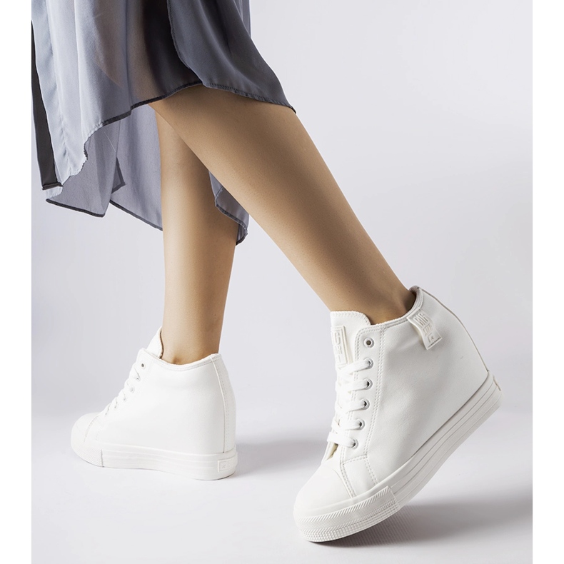 White Big Star MM274002 wedge sneakers 1 White Big Star MM274002 wedge sneakers 1
