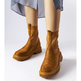 Brown eco-suede boots Big Star MM274541 1 Brown eco-suede boots Big Star MM274541 1