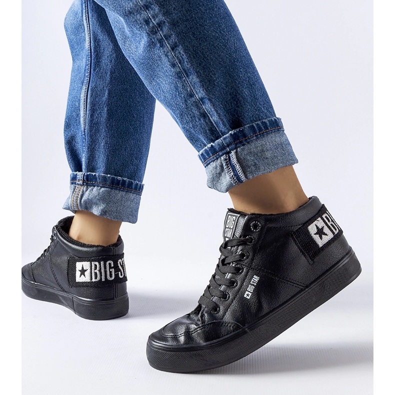 Black insulated sneakers Big Star EE274351 1