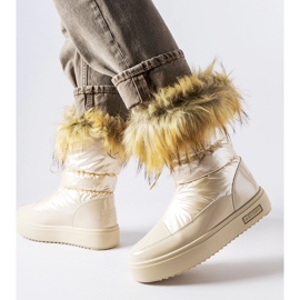 Big Star Beige insulated snow boots with fur MM274380 1 Big Star Beige insulated snow boots with fur MM274380 1