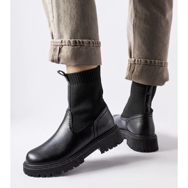 Black Big Star MM274543 slip-on ankle boots 1 Black Big Star MM274543 slip-on ankle boots 1