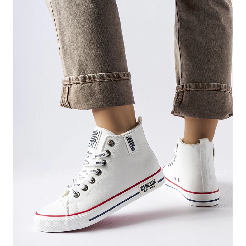 White insulated sneakers Big Star KK274597 1 White insulated sneakers Big Star KK274597 1