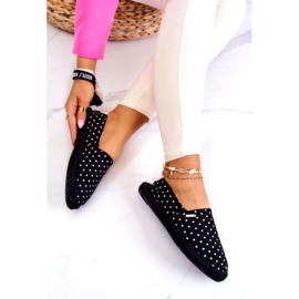 Women's Big Star Polka Dot Espadrilles JJ274867 Black 4