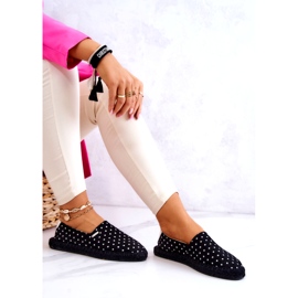 Women's Espadrilles With Polka Dots Big Star JJ274867 Black 3