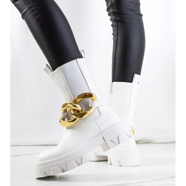 White Croydon boots 1