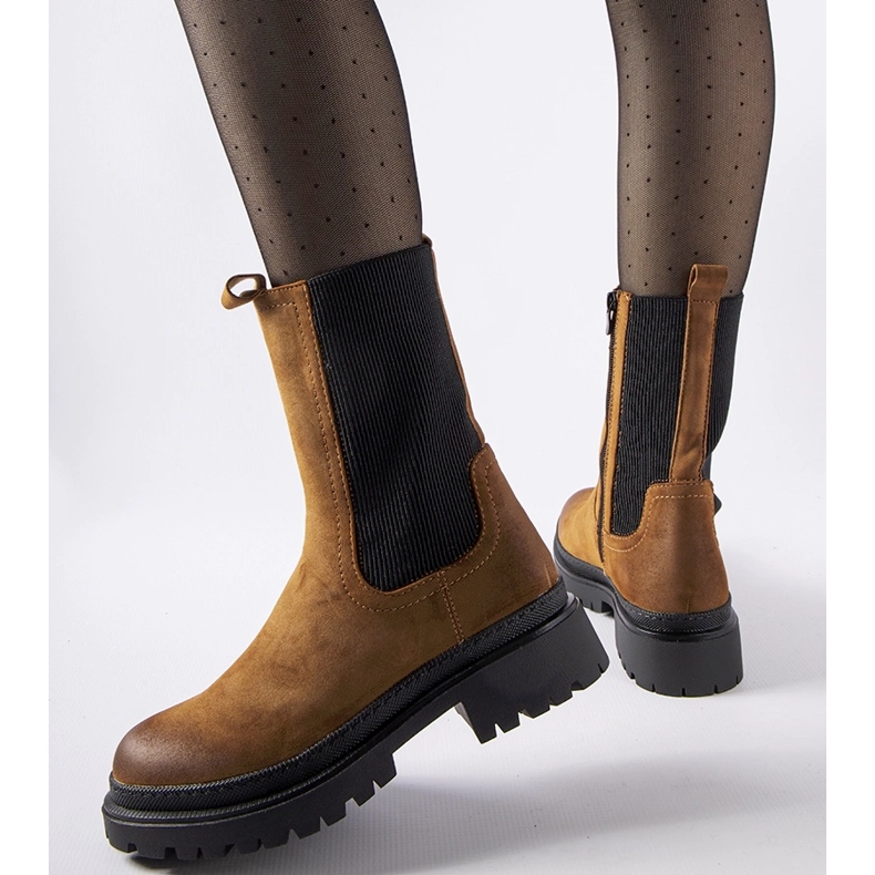 Brown insulated high boots from Bernardo 1