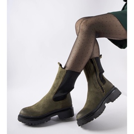 Green insulated high boots from Bernardo 2