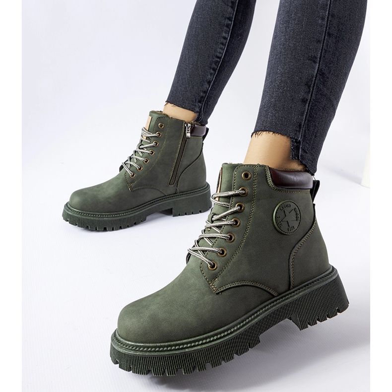 Green insulated Doutor boots 1
