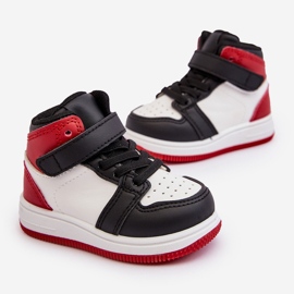 High Children's Sports Shoes White and Red Teredite 1
