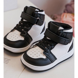 High Children's Sports Shoes White and Black Teredite 1