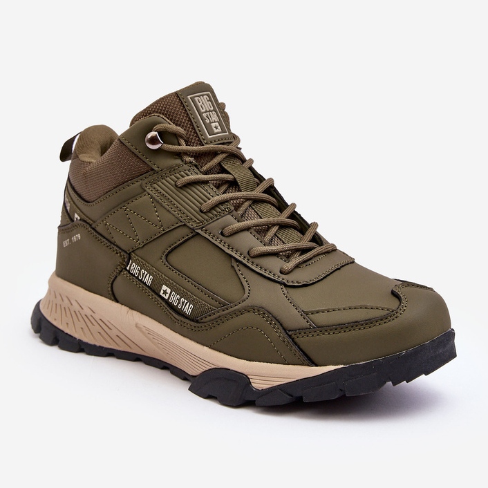 Green Insulated Trekking Shoes Big Star MM174163 1 Green Insulated Trekking Shoes Big Star MM174163 1