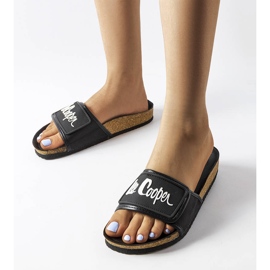 Lee Cooper LCW-22-35-1189L black slides 1