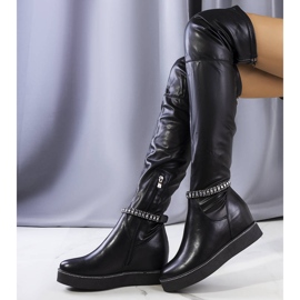 PA1 Black wedge boots from Loera 1