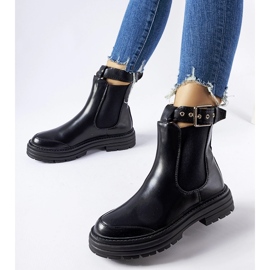 Black boots with a decorative buckle from Jonesboro 1