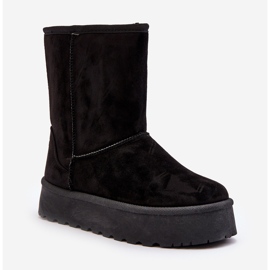 PS1 Black Abrams Women's Fur-Insulated Snow Boots 1