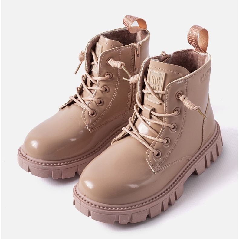 Pink patent ankle boots Big Star MM374144 1