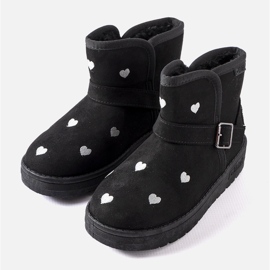 Black children's snow boots Big Star KK374243 1