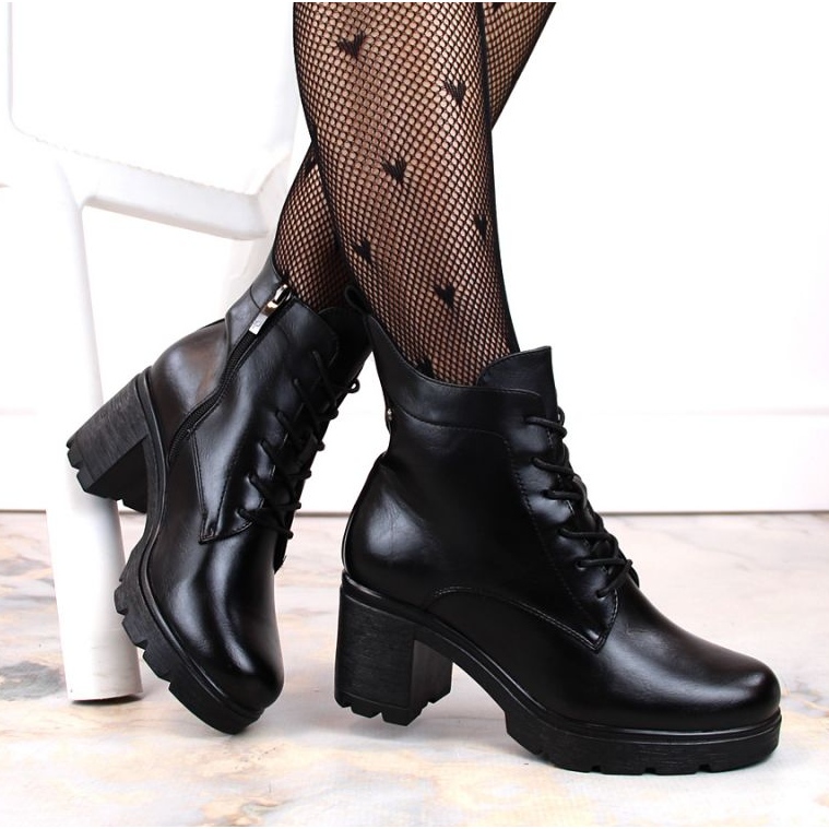 Insulated ankle boots and platform Potocki W WOL188 black 1