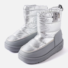 Gray snow boots Big Star KK374218 silver 1 Gray snow boots Big Star KK374218 silver 1